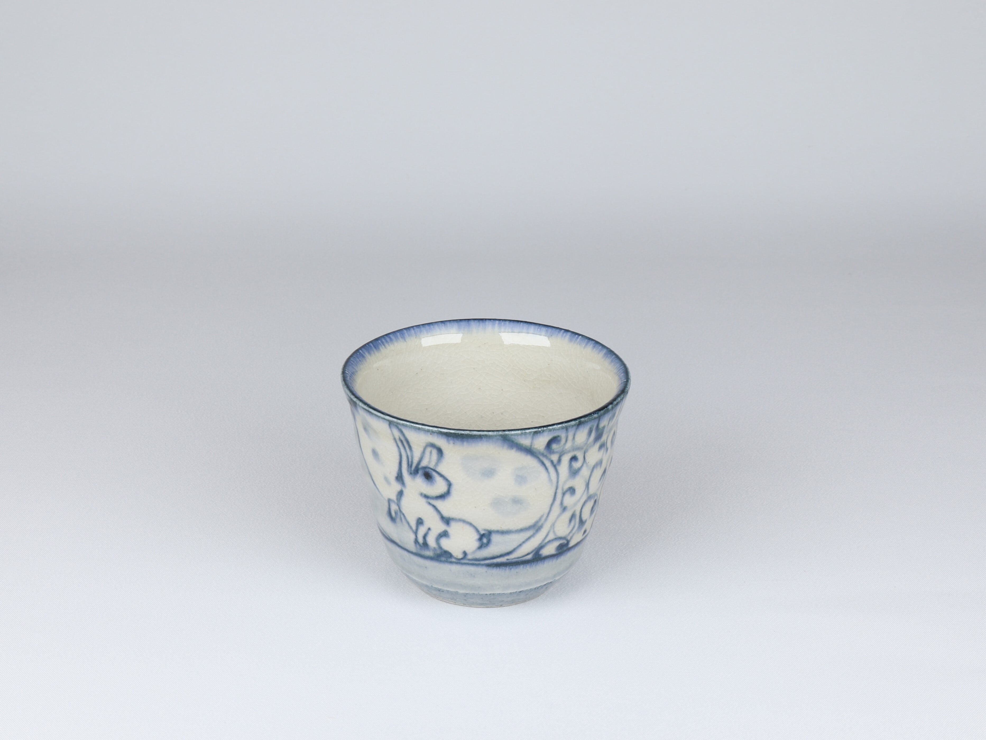 安南 そば猪口 うさぎ【アウトレット】