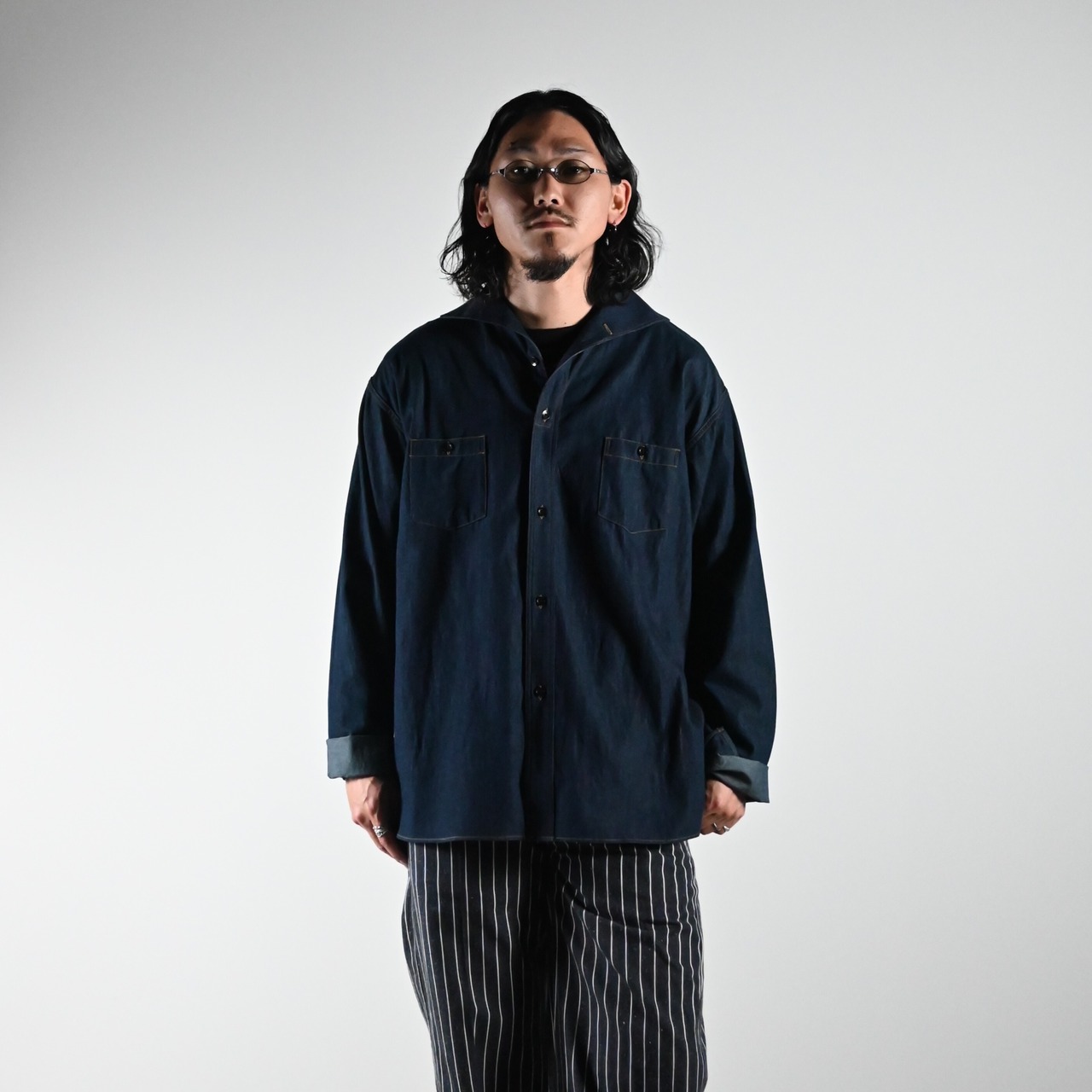 OLD JOE(オールドジョー)LACED BACK SAILOR TROUSERコーディネート