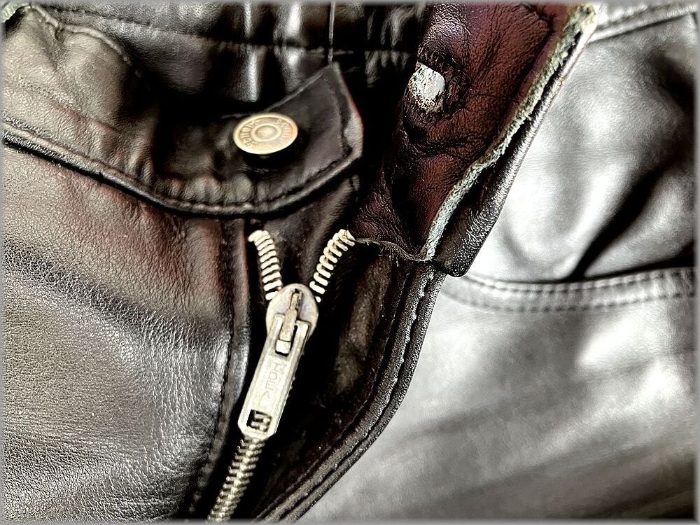 ☆SCHOTT ショット USA製 レザー パンツ size 30 ブラック 黒 ②☆検索