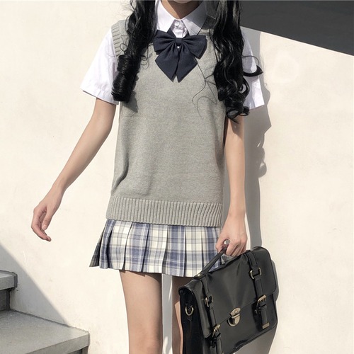 ✞ ニットセーター ♡Vネックノースリーブプルオーバー ✞ゴスロリ SM ミリ 甘ロリ クラロリ 和ロリ エレガント 黒ロリ 姫ロリ 華ロリ BB-BB82824440859