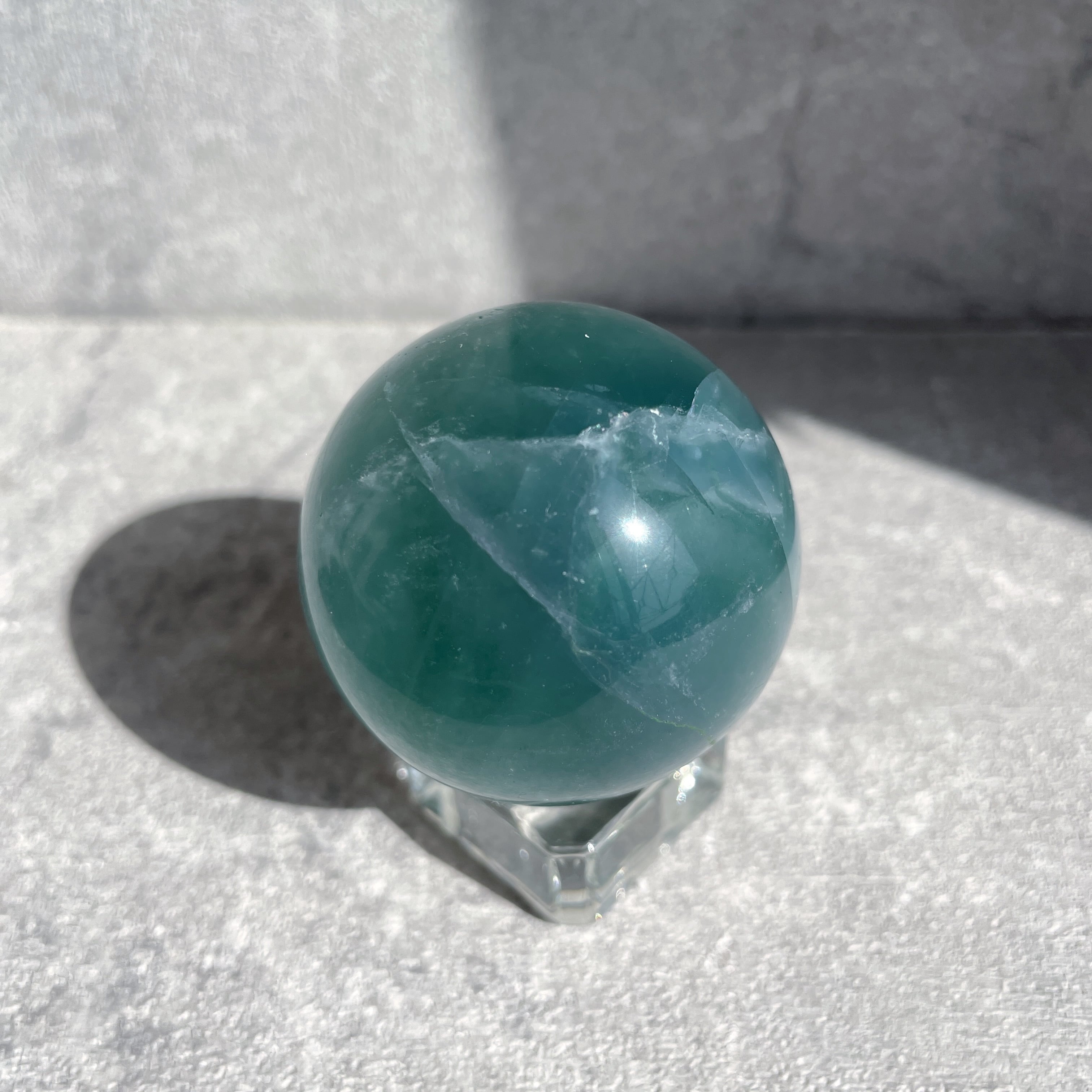 グリーンフローライト スフィア（丸玉）14◇Green Fluorite sphere