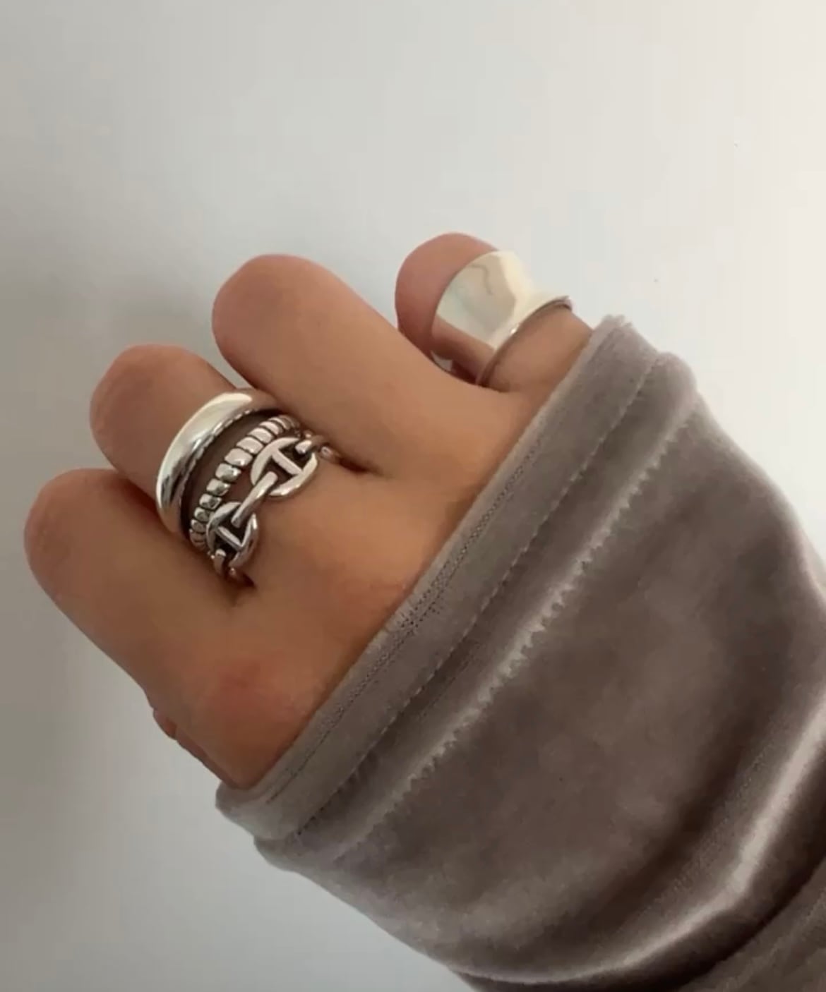 S925 H ring (R05) | onesea