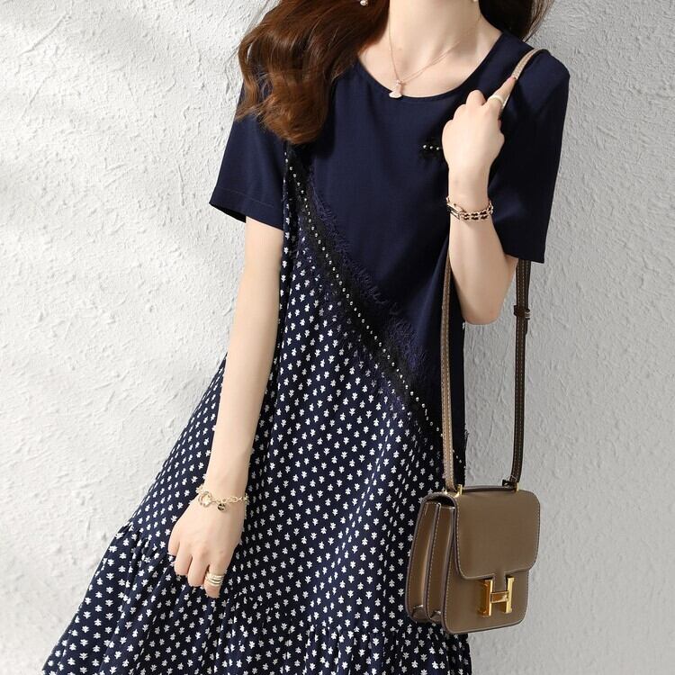 ワンピース レディース ティアードワンピース 膝丈 ひざ丈 半袖 ラウンドネック Aライン 切り替え レース かわいい 大人可愛い きれいめ カジュアル フェミニン おしゃれ お洒落 綺麗 お嬢様 おとな ナチュラル こなれ感 ラフ ラブリー キュート ガーリー 個性的 抜け感 華やか 存在感 花柄 小花柄 フラワー チューリップ OL 学生 デート お出かけ 女子会 イベント リゾート 旅行 散歩 S M L XL 夏 10代 20代 韓国 韓国系 着回し 普段使い 体型カバー 楽ちん モテ 送料無料