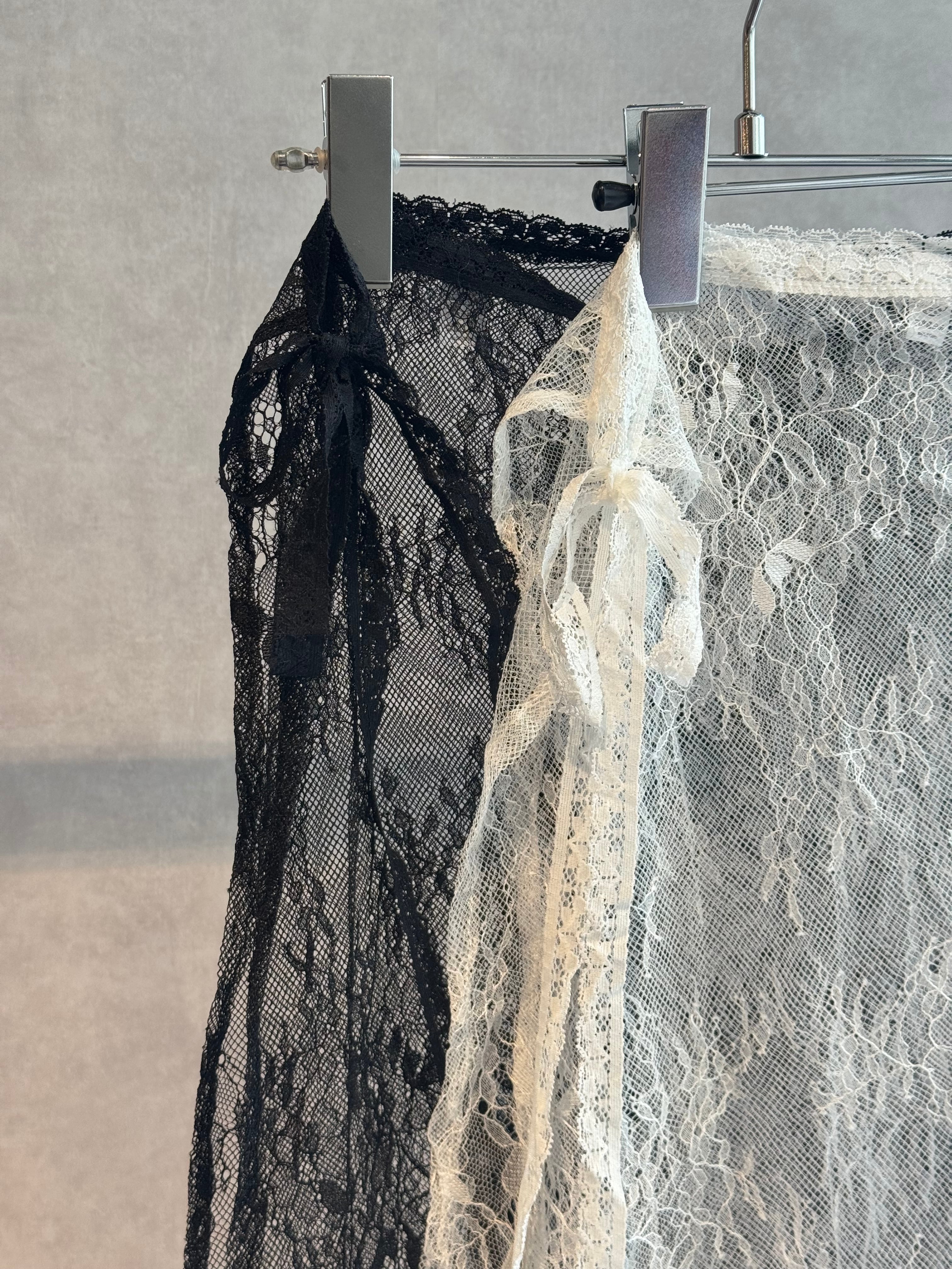 all-over lace wrap skirt