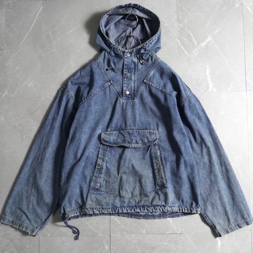 "90s" OLD GAP Denim Anorak Parka XL size オールドギャップ アノラックパーカー デニム 90s XLサイズ "90s" OLD GAP Denim Anorak Parka XL size オールドギャップ アノラックパーカー デニム 90s XLサイズ