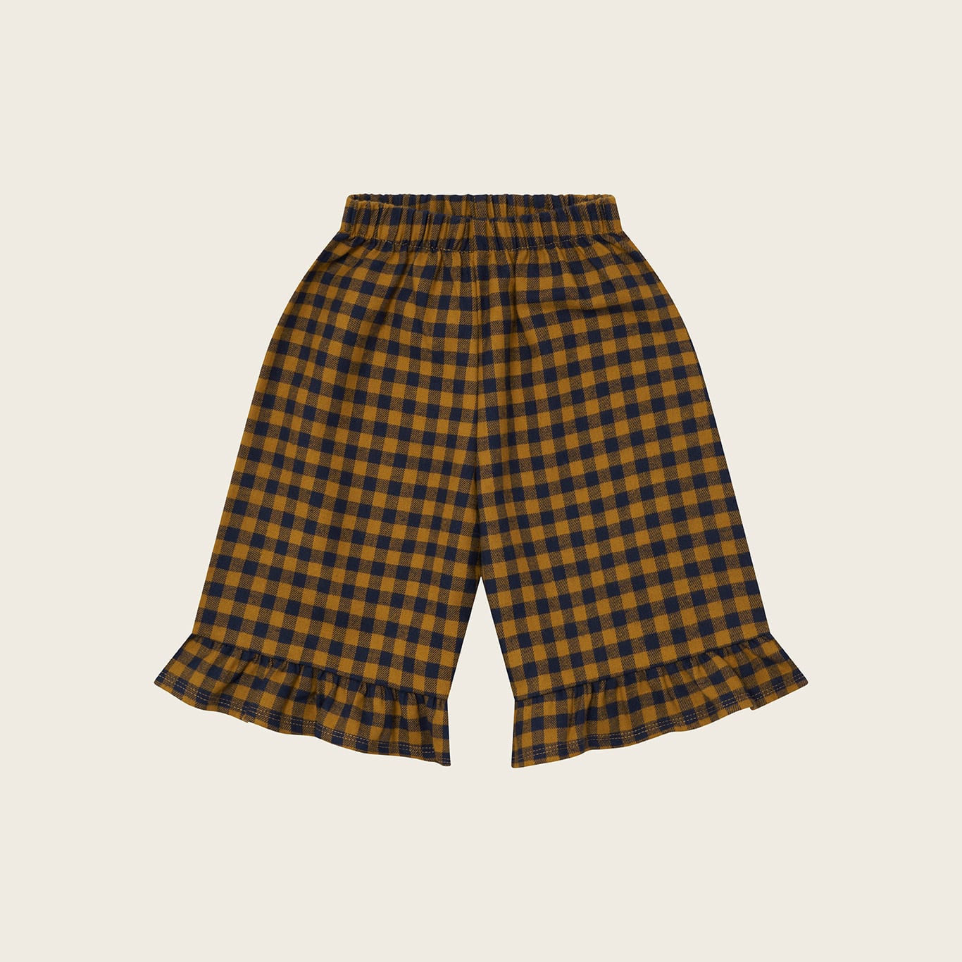 organic zoo / Blueberry Gingham Frill Culottes / 1-2Y・2-3Y・3-4Y