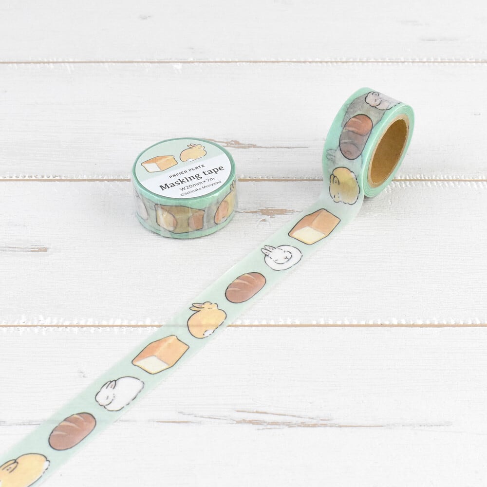 パピアプラッツ×もりやましなこ バニーローフ 20mmマステ PA03