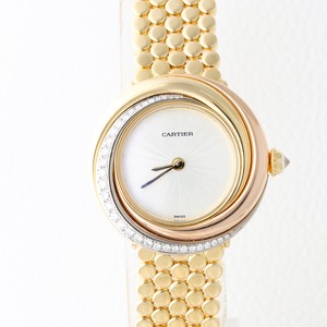 カルティエ ラウンドトリニティ 金無垢. 純正ダイヤモンド ブレスレット