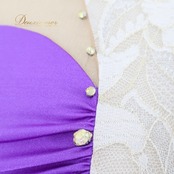 ジャズダンス 衣装 チャコット Chacott 日本製 ワンピース ドレス ホワイト系 パープル系 白 紫 アイボリー ベロア ダンス パーティ フィギュア 舞台 ジャズダンス 衣装 ワンピース ドレス おしゃれ Sサイズ ステージ衣装 大人用 コスチューム