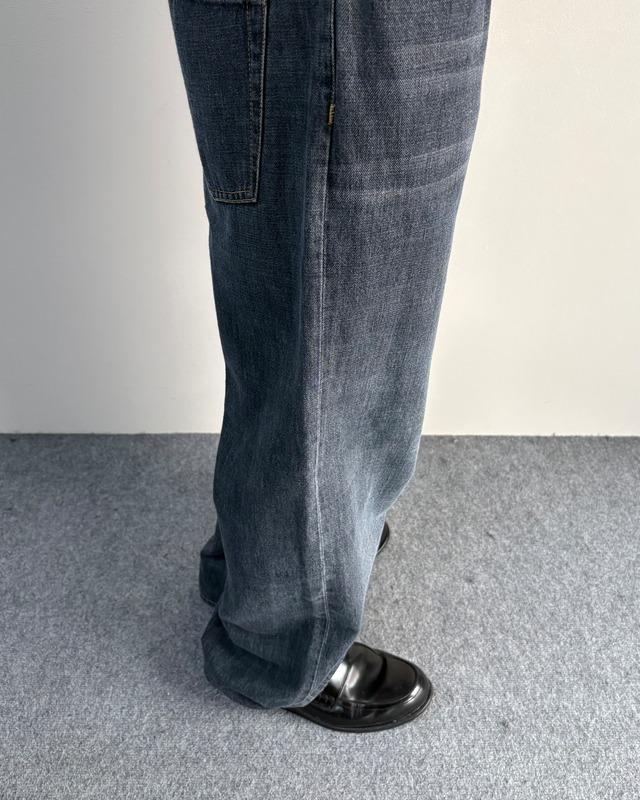 【GUCCI by Tom Ford】wide leg faded jeans