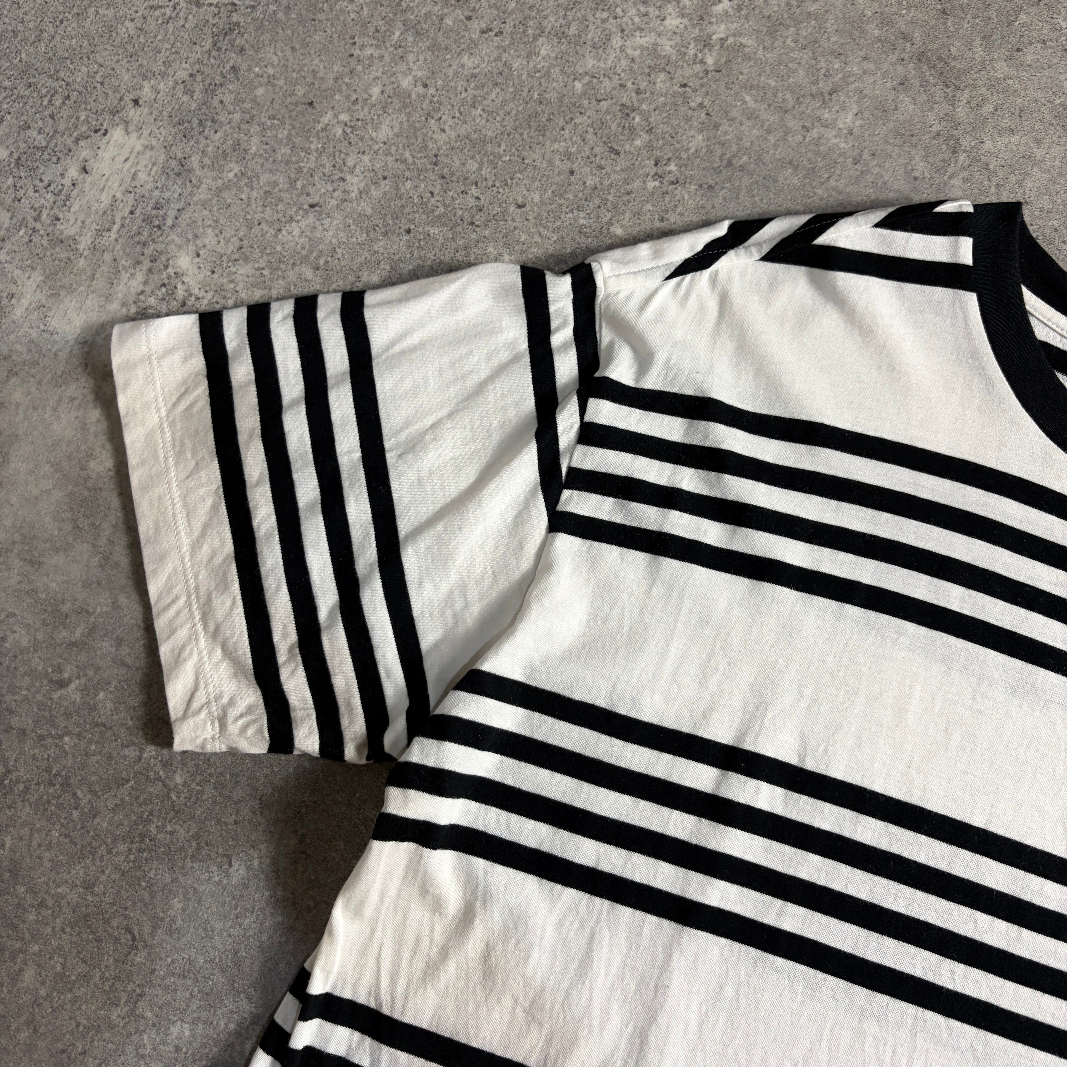 美品 CELINE ボーダーTシャツ メンズライン 胸元ロゴ | LOST