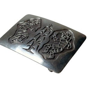 vintage Hopi WATSON HONANIE silver buckle