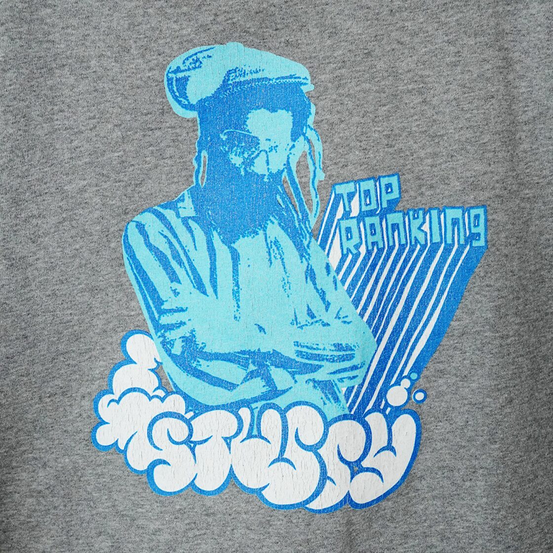 90-00s Old Stussy ステューシー／XL・紺タグ・TOP RANKING／グレー／T 