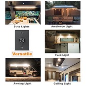 Obeaming 12V ライト調光器 12ボルト PWM LED調光スイッチ RV ボート トラック キャンパー バン トレーラー照明器具 LEDストリップライト ロータリーノブ