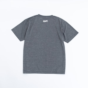 SHOEHURRY! LOGO DRY T-SHIRT (CHARCOAL GRAY/WHITE) | ドライTシャツ(チャコールグレー/ホワイト)