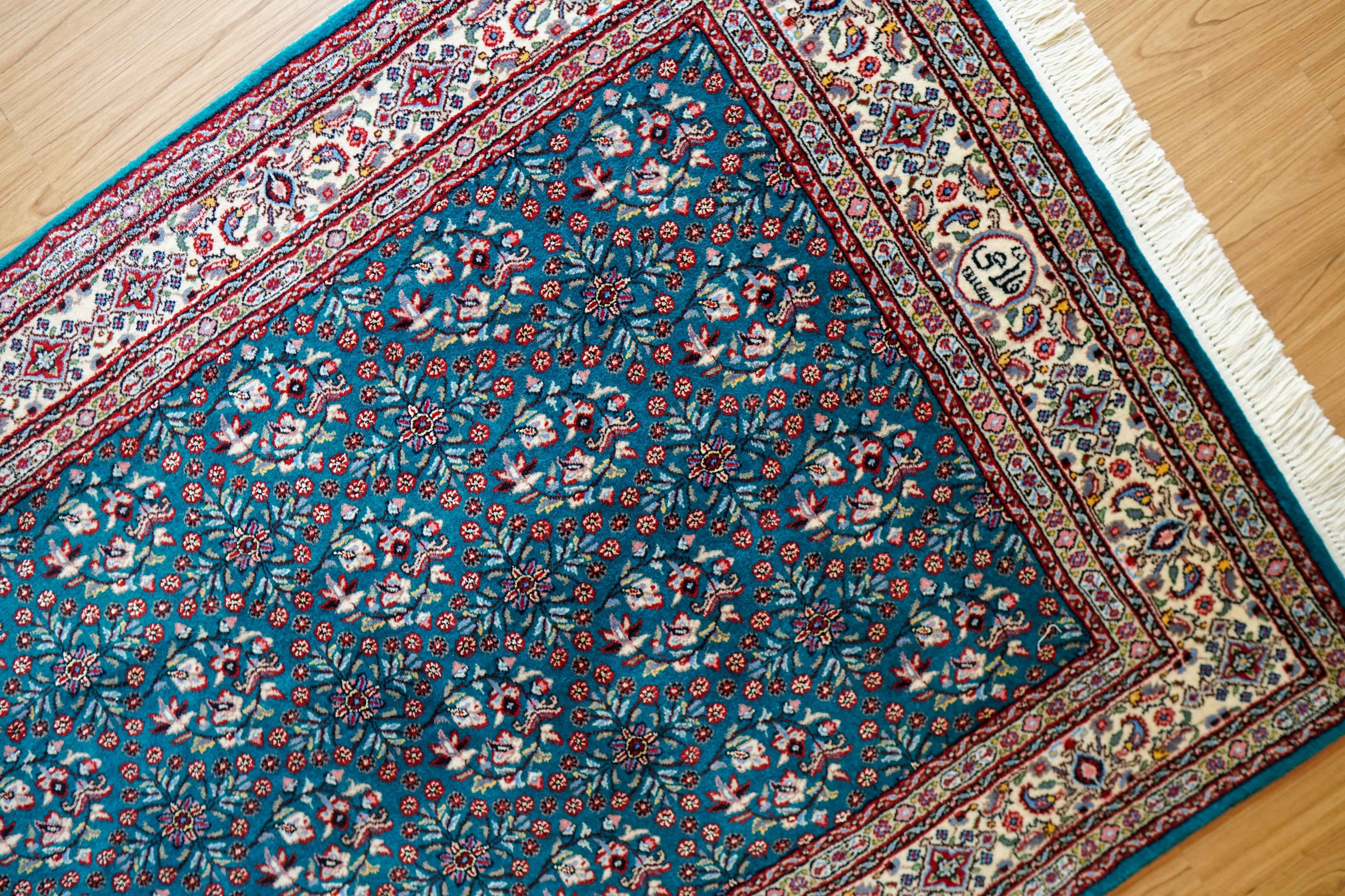 154×97cm ペルシャ 手織り絨毯　ムード産 154×97cm ペルシャ 手織り絨毯 ムード産 | Decorworks