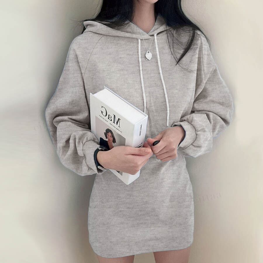 Y 2466 22秋冬 タイトミニパーカーワンピ グレー 0819 Cittaa チッタ 韓国レディースファッション通販