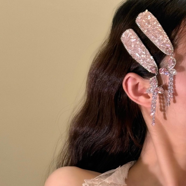 Zircon Butterfly Tassel Hair Clip(ME090)