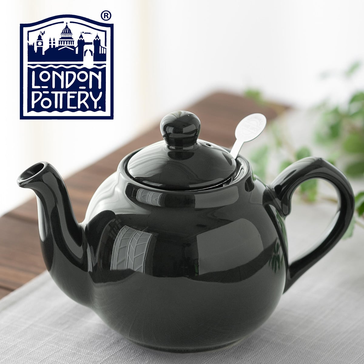 限定色 ティーポット 2カップ 600ml ミッドナイトフォレスト | London