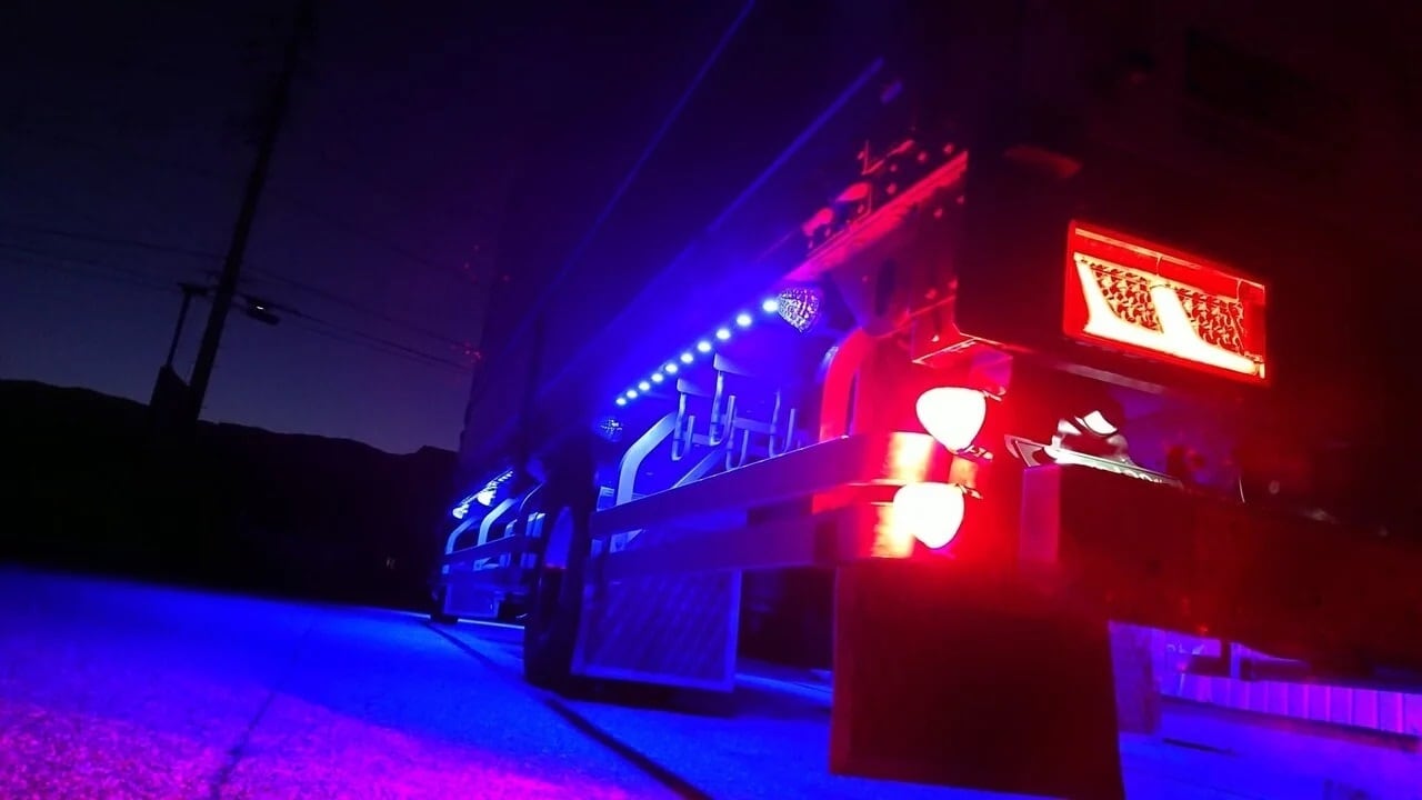 スティック シャーシマーカー 20コマ × 4セット 80個 紫 24V LED