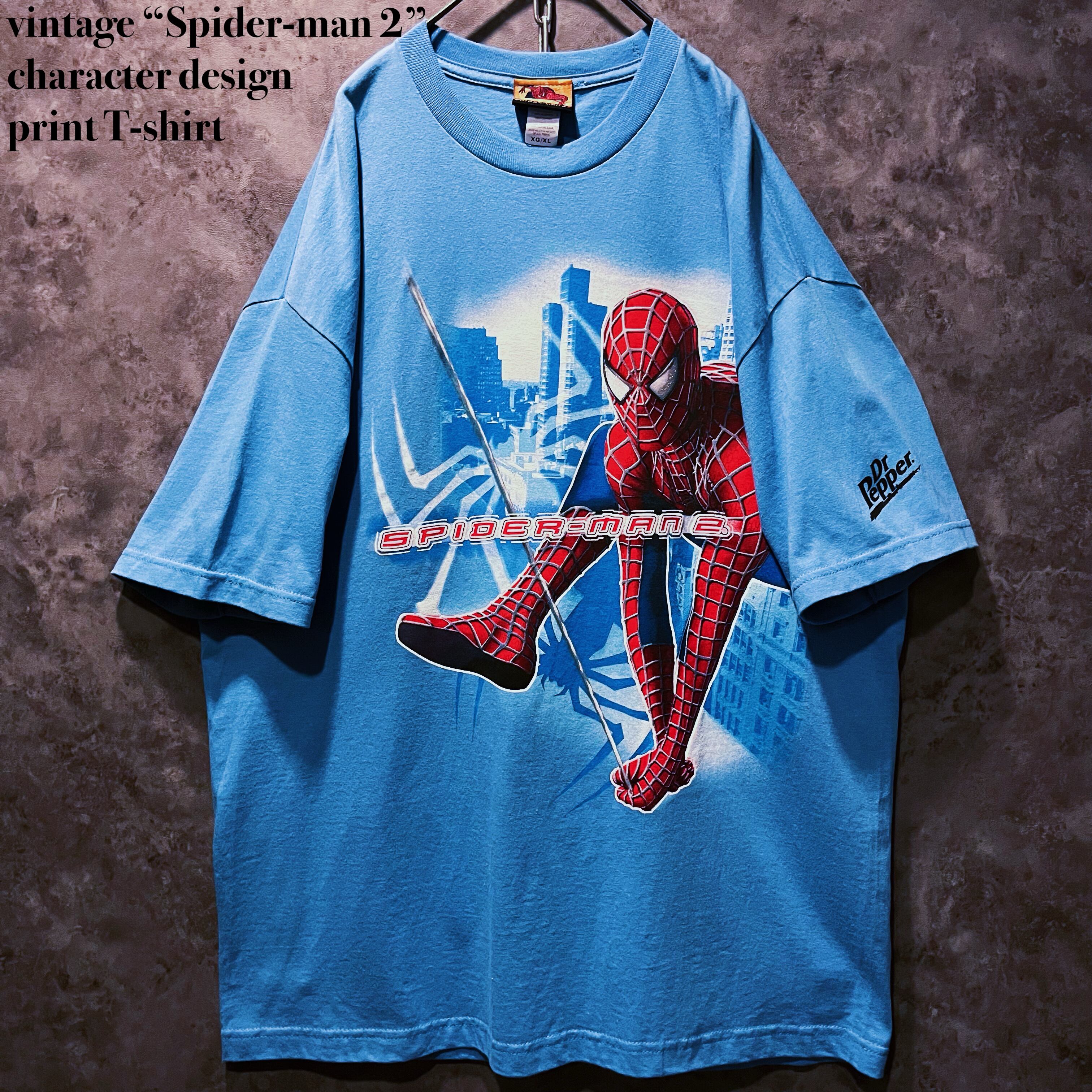 【doppio】vintage “Spider-man 2”character design print T-shirt