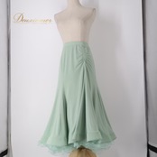 社交ダンス 衣装 スカート グリーン系 チャコットロイヤルダンス Chacott ROYAL DANCE ミントグリーン ダンス衣装 レディース スタンダード フリル シャギー 無地 シンプル ふんわり 華やか かわいい おしゃれ 上品 ミントグリーン系 ふんわりスカート フレアスカート 社交ダンスレディース スタンダード用 フリルスカート 重ねフリル ボリューム感 上品デザイン 華やかコーデ かわいいデザイン デザインスカート ダンス発表会衣装 パーティー衣装 ラテンダンス以外 舞台衣装 コーラス衣装