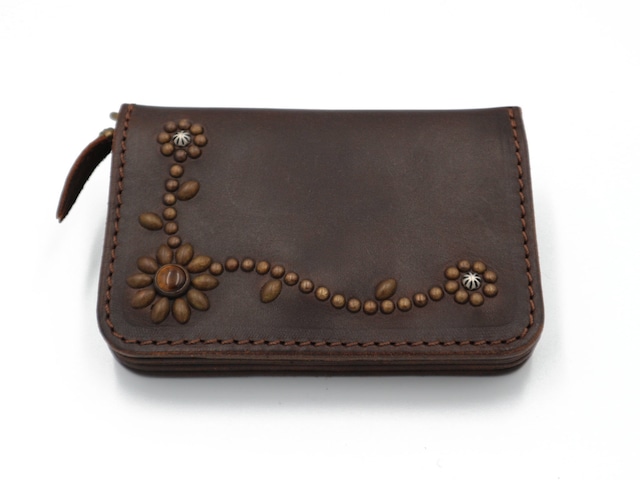 6inch STUDS WALLET (TRIBAL FLOWER)