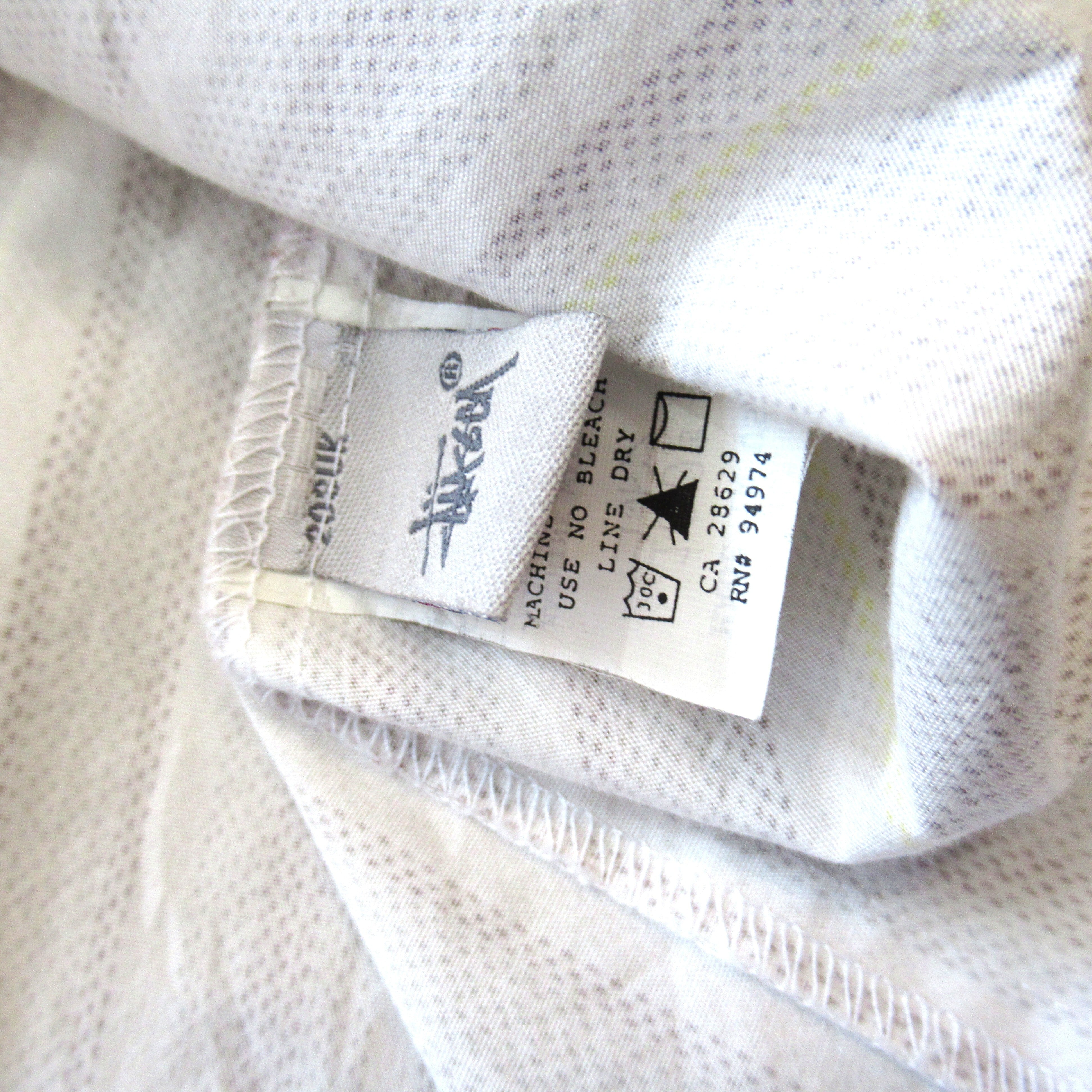 90S Old Stussy Stripe S/S Shirt【M】 | drop by