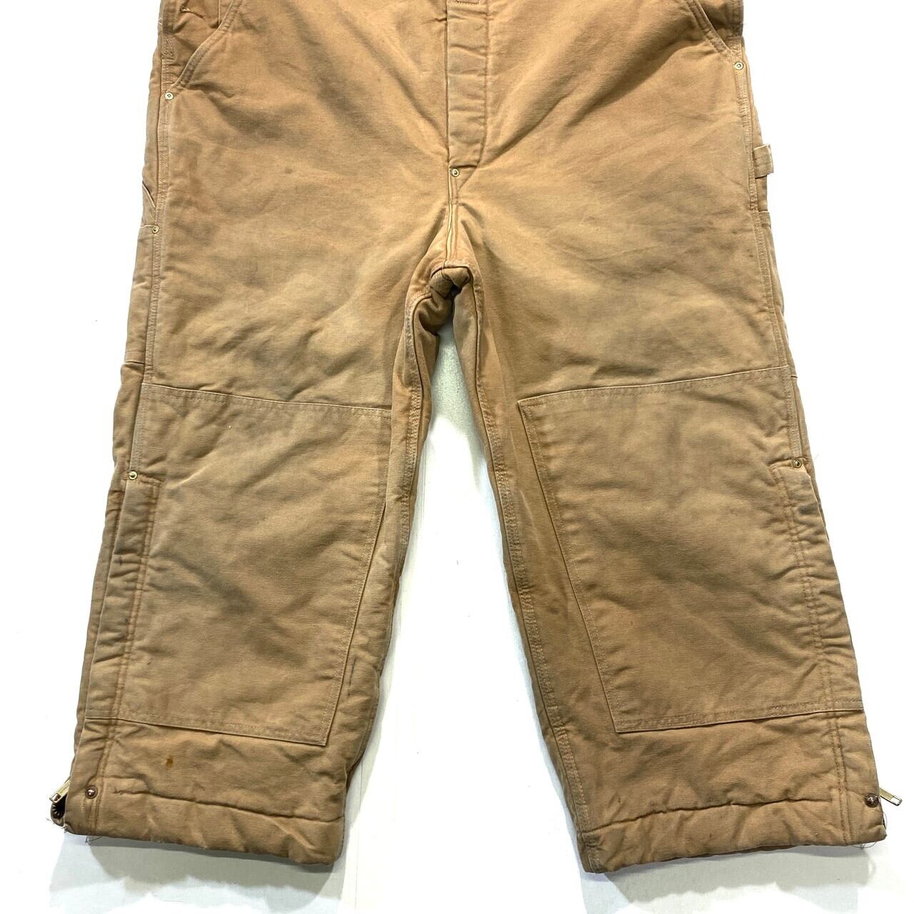 Carhartt キルティングオーバーオール ダック地 ダブルニーUSA製 ビックサイズ！USA製 Carhartt カーハート ダック地 オーバーオール