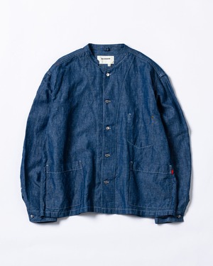ANACHRONORM/アナクロノーム　STAND COLLAR COVERALL SHIRTS INDIGO　AN281
