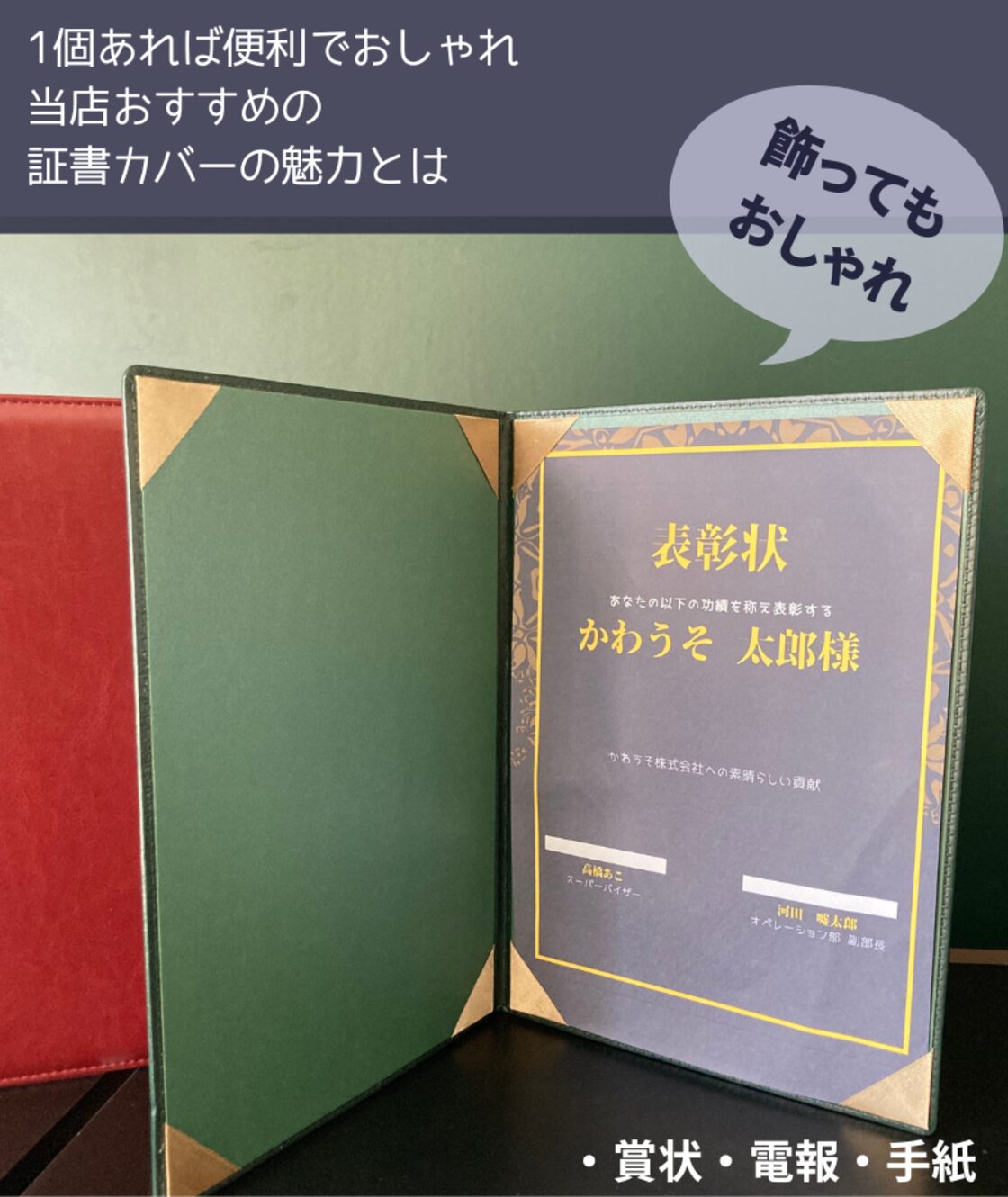 かわうそdeカバー 訳あり A4 賞状カバー 感謝状 卒業証書 賞状ファイル