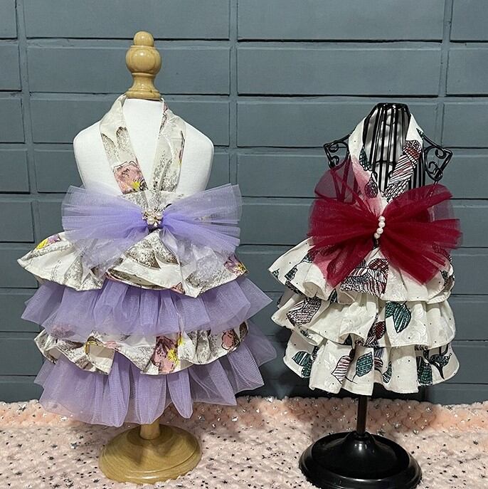 大型犬もOK! ボリュームスカートのワンピース