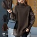 セーター チュニックワンピース チュニック レディース リブニット 秋冬 トップス 上着 ケープ セーター ニットトップス 伸縮性 無地 ゆったり 体型カバー ハイネック 保温性 暖かめ カジュアル