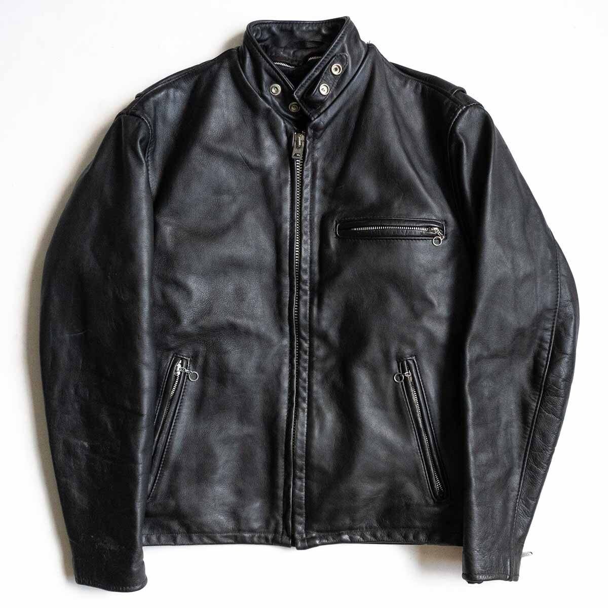 schott×beauty&youth メルトンライダースジャケット