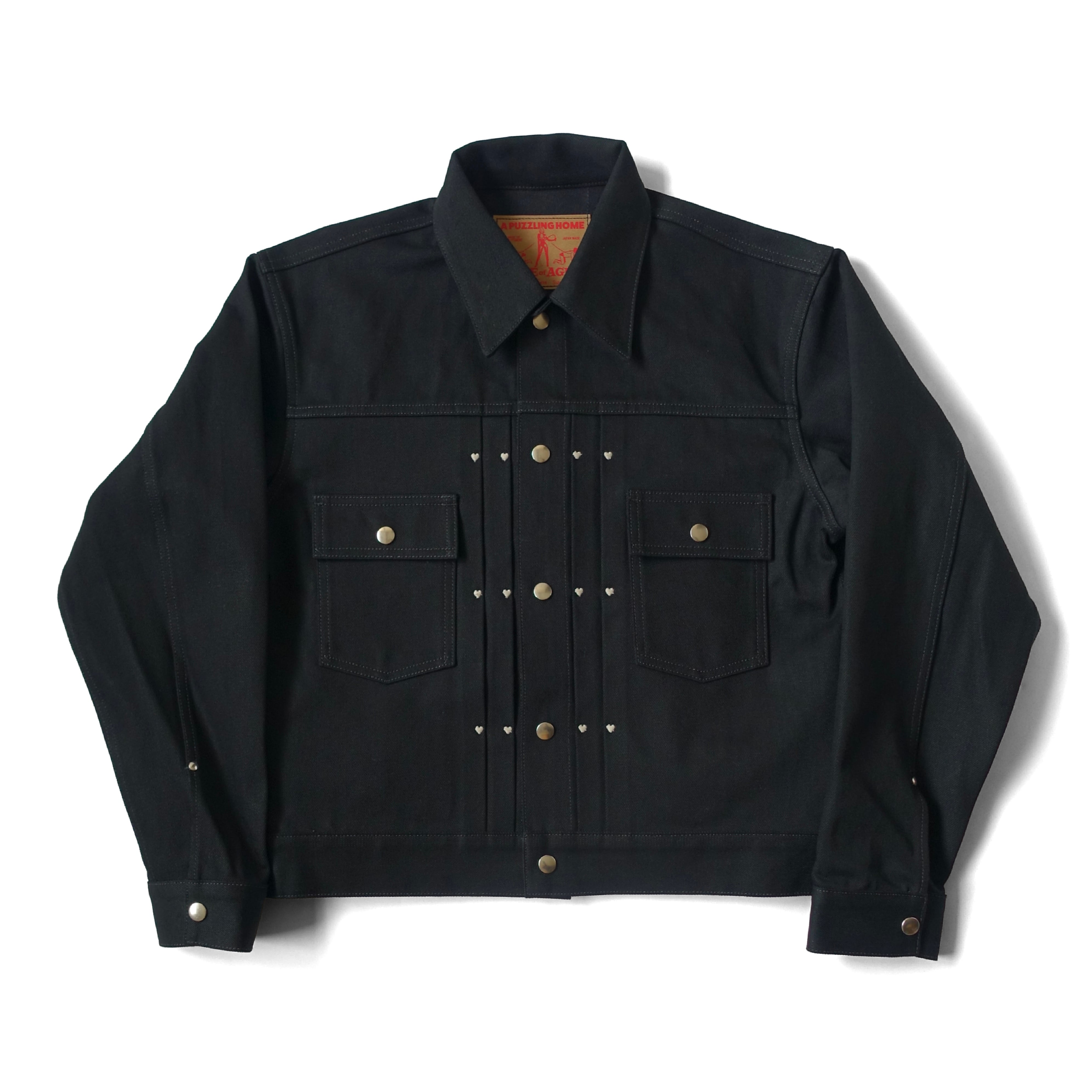 RAINBOW EMBROIDERY WESTERN JACKET - black | A PUZZLING HOME