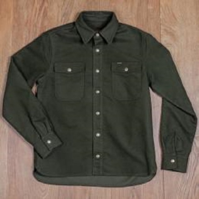 ＊Pike Brothers 1943 CPO Shirt Moleskin Moss＊ - メイン画像