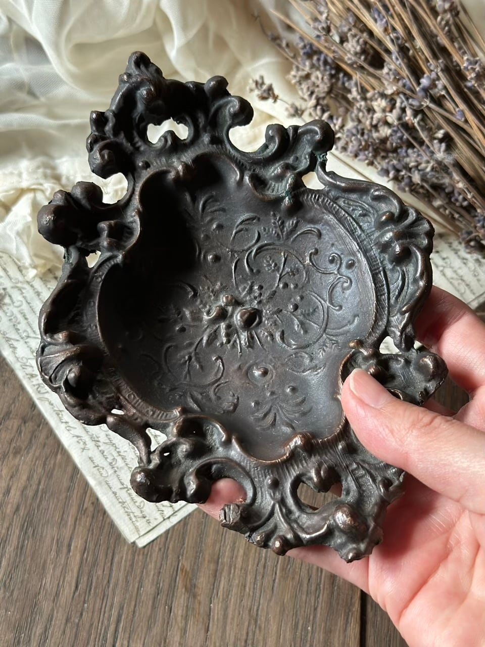 19世紀後半 装飾鋳物製 ヴィド・ポッシュ 小物入れ | Brocante de La