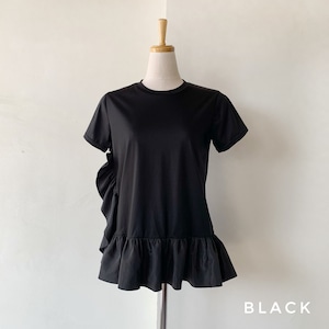 残り僅か！Double Standard Clothing×akko3839　フリルデザインカットソー 0508-150-253