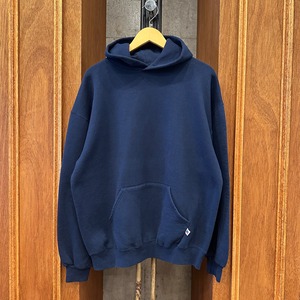 1990's OLD RUSSELL NAVY SOLID PARKA XL ⓼