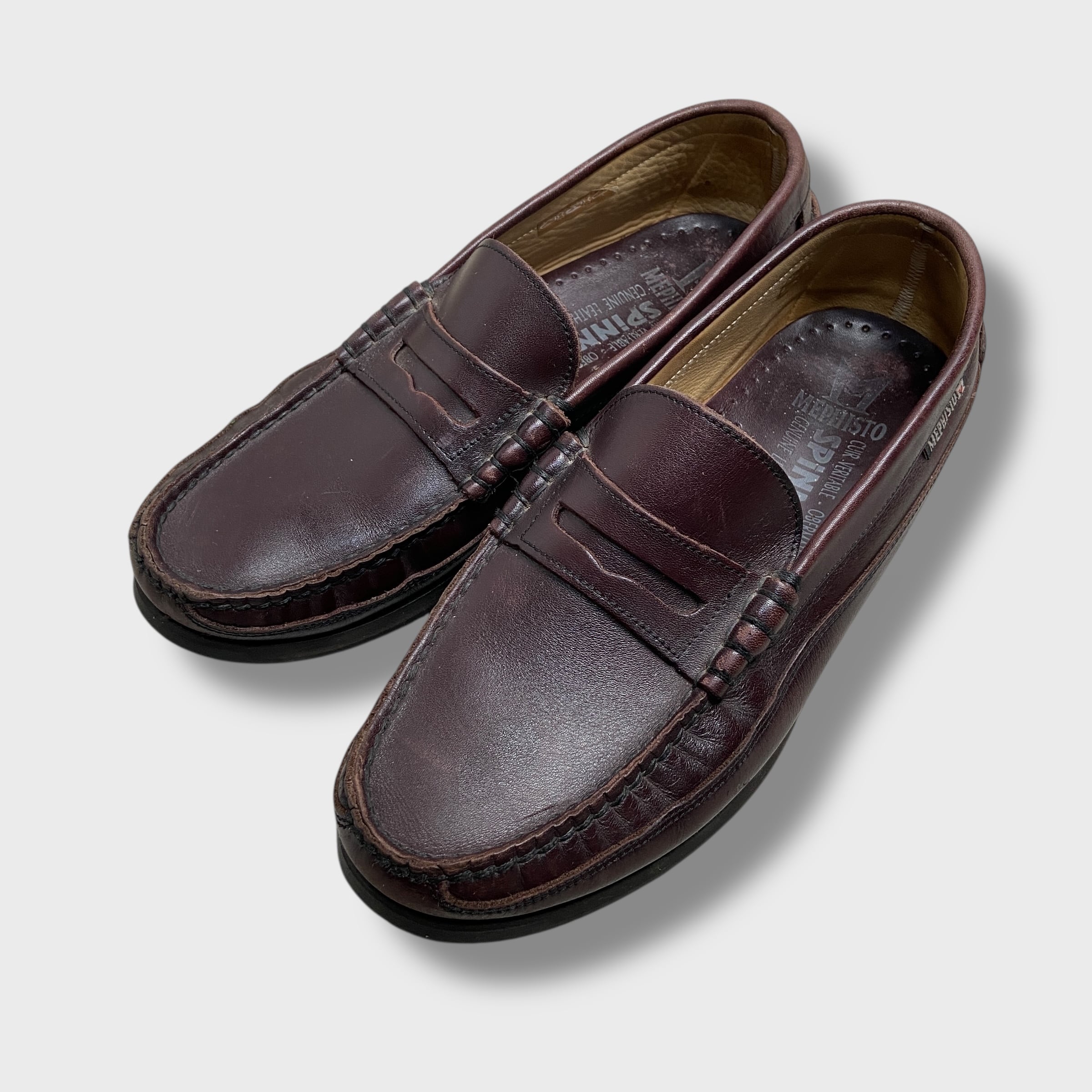 MEPHISTO メフィスト ペニーローファー レザーシューズ 革靴 ブラウン
