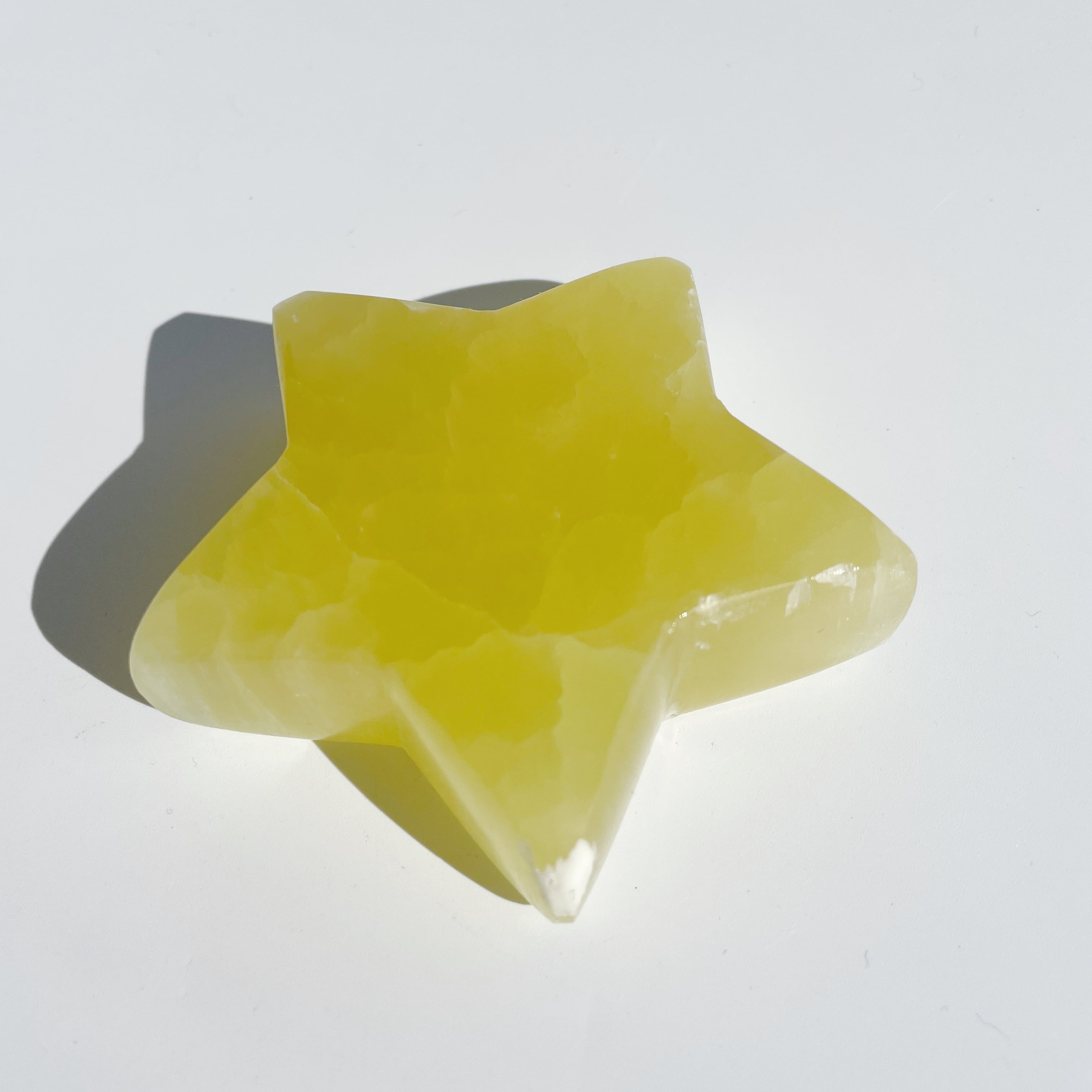 イエローカルサイト 星13◇Yellow Calcite◇パワーストーン・天然石