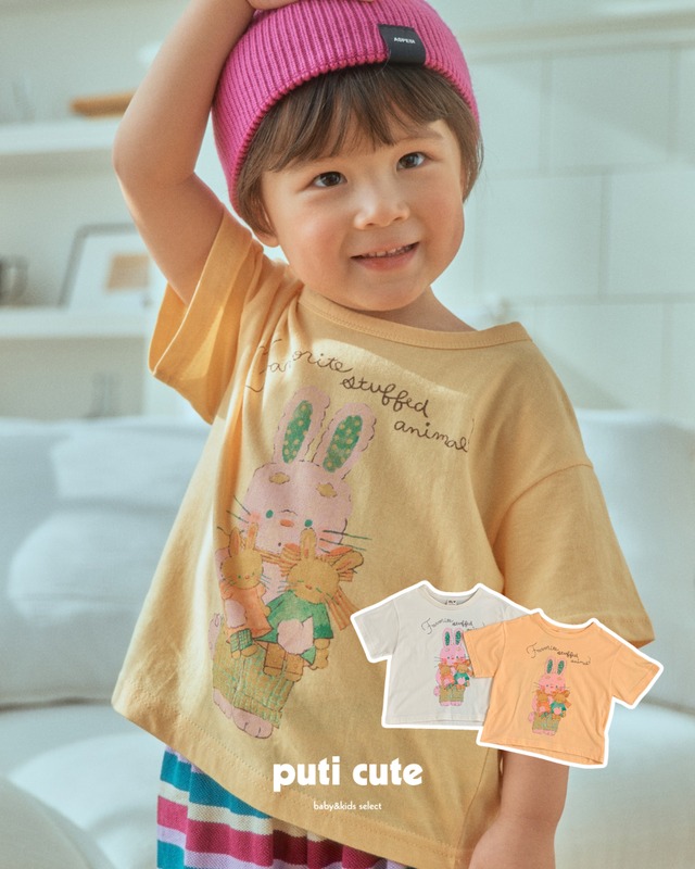 90-140 ꒰ 予約 ꒱  Rabbit dyed T / 1st blue ⸝⋆