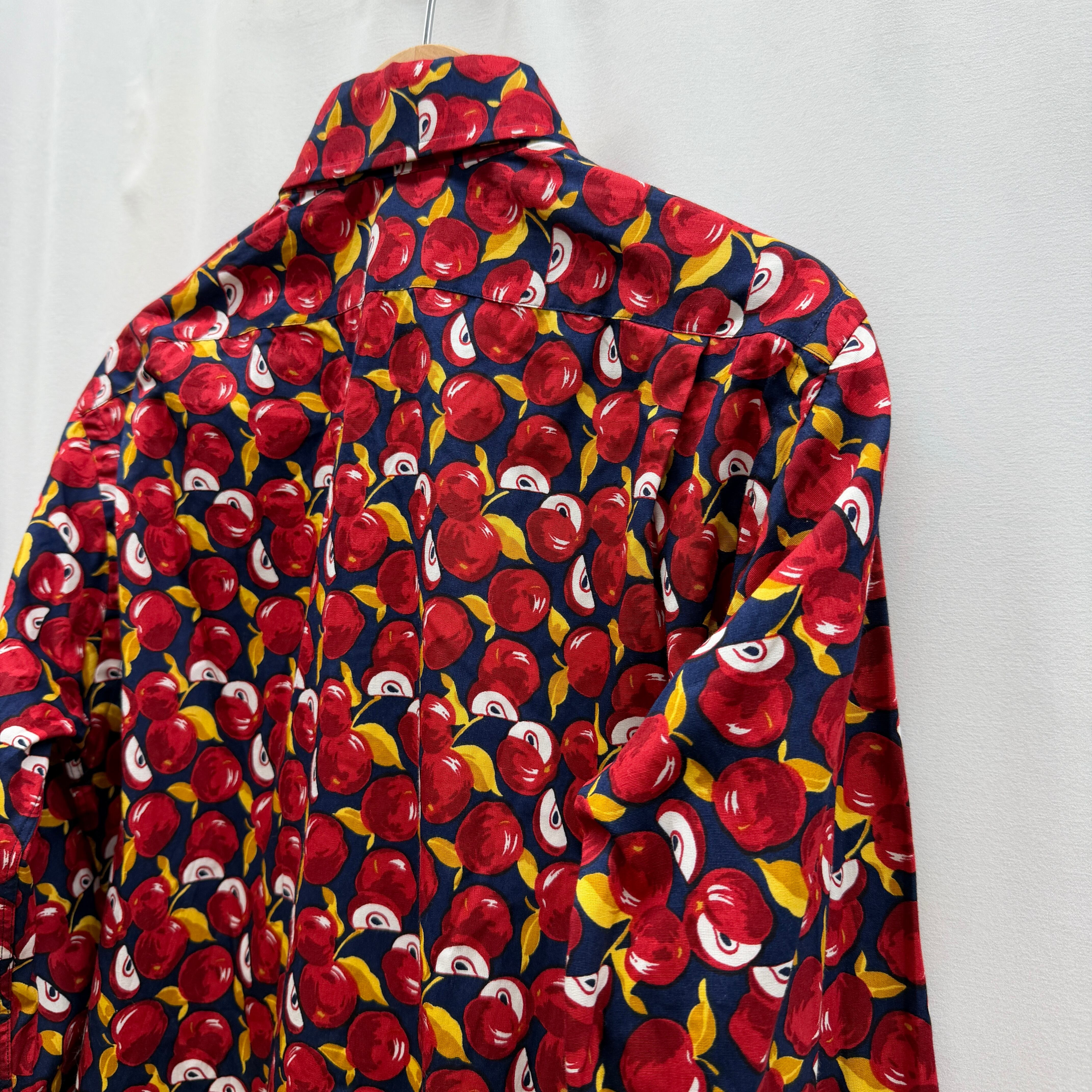 VINTAGE】70s vintage shirt リンゴ柄 シャツ | no pain no gain(ノー