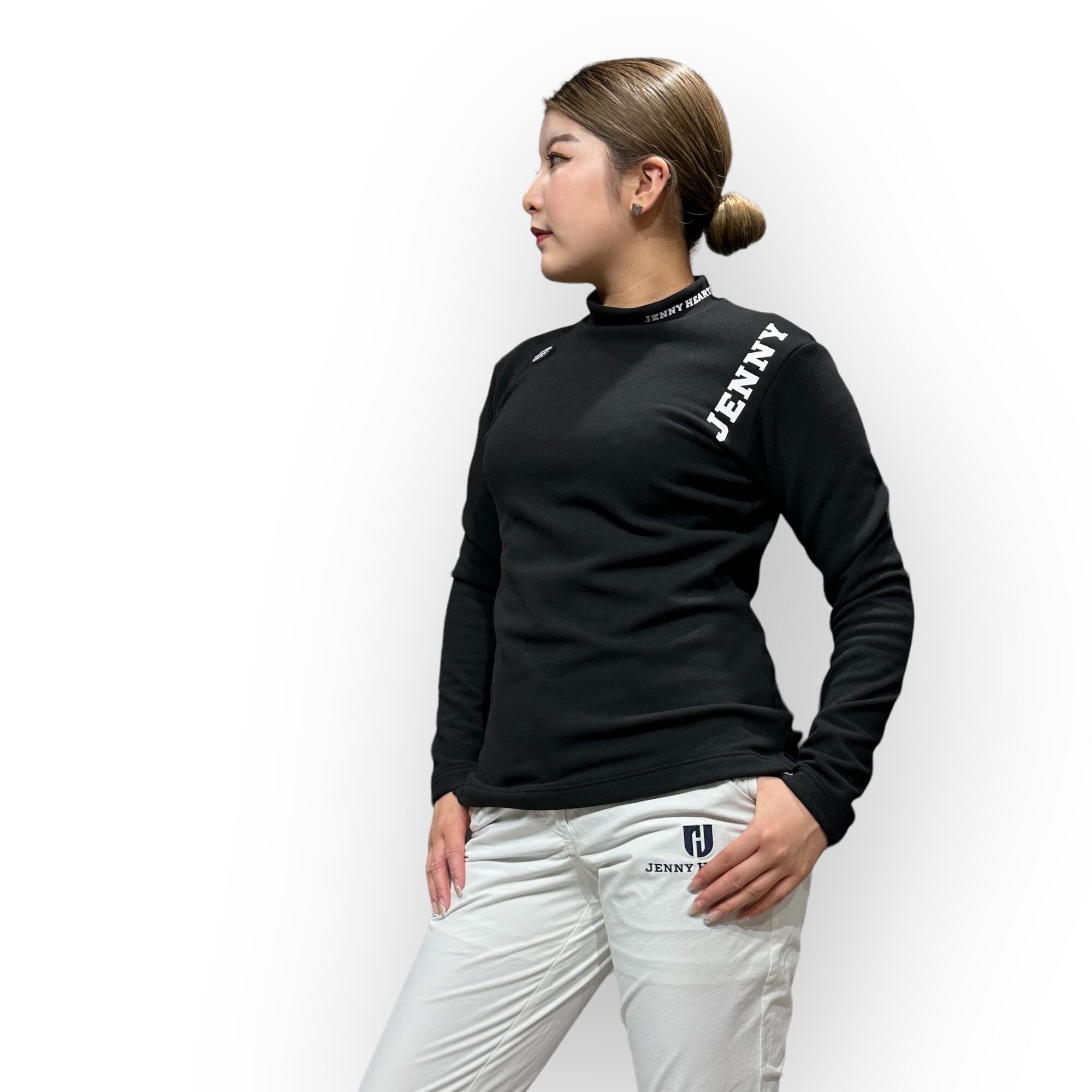 ウノピュ【新品未使用】スカルモックネックロンTゴルフレディースウェア ウノピュ【新品未使用】スカルモックネックロンTゴルフ