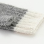 ふんわり軽やかなアルパカ 配色アームウォーマー（3色）