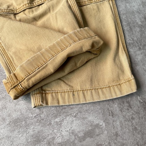 20s ニカラグア製 ブラウン ダブルニー Carhartt 36×34 詳細写真5