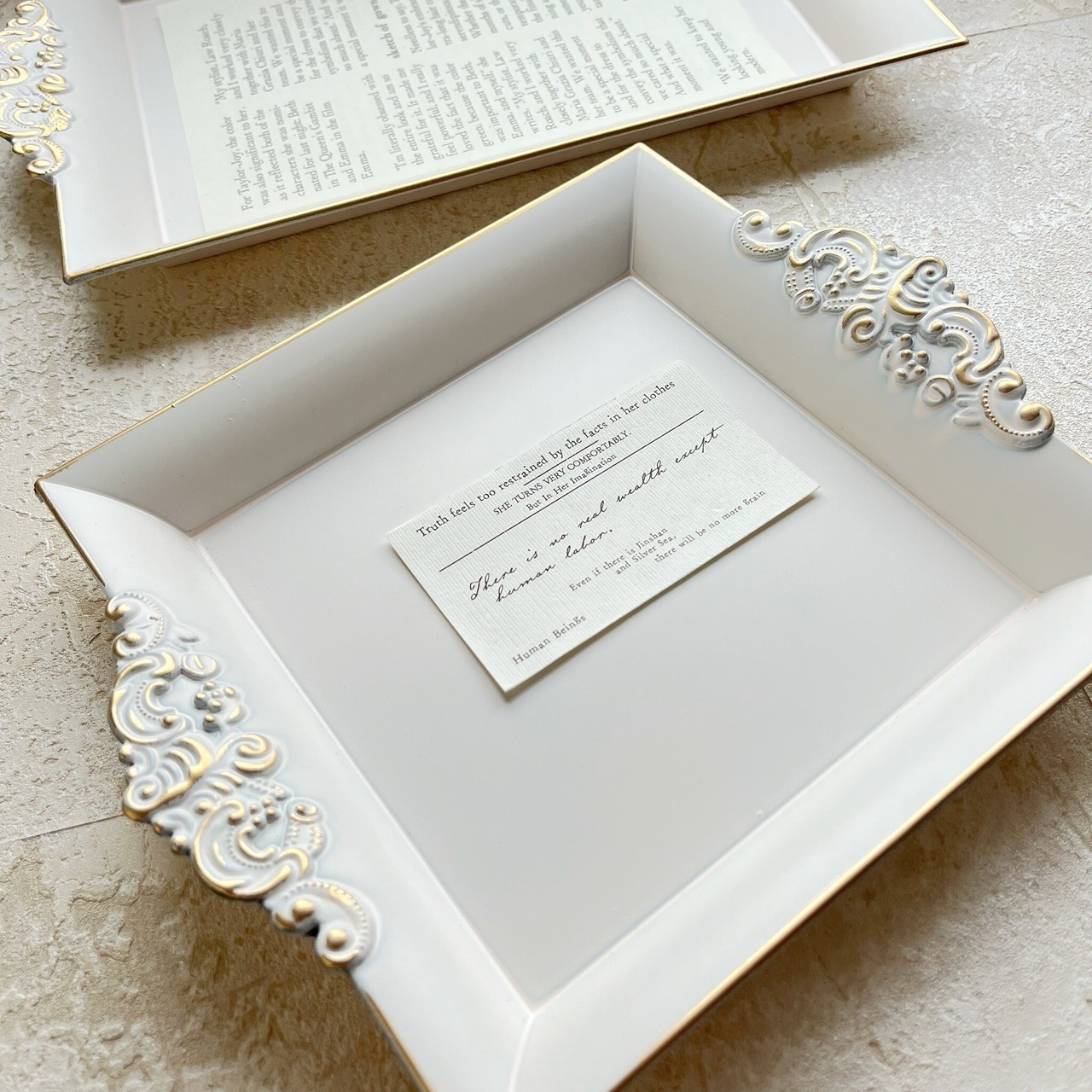 【1個】24時間限定予約販売♪正方形トレイ ホワイト