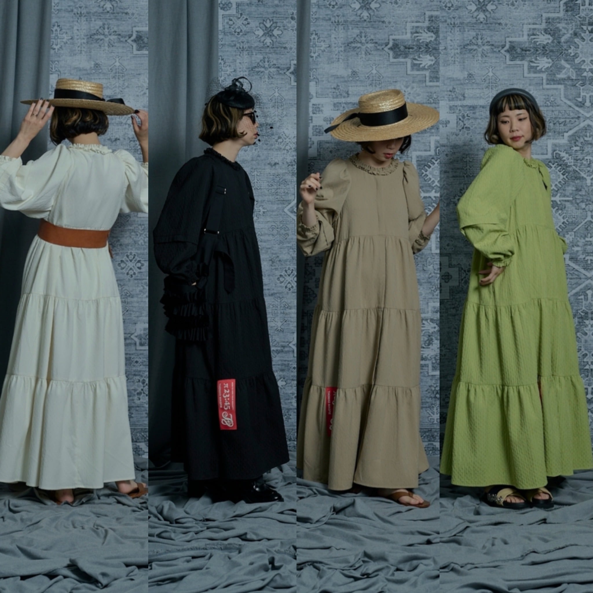 ☆予約販売【 THOMAS MAGPIE 】DAIYA Jacquared tiered onepiece ☆予約販売【 THOMAS MAGPIE 】DAIYA Jacquared tiered onepiece