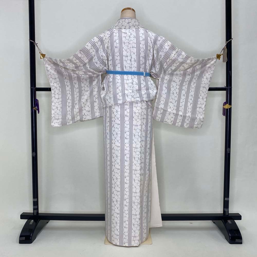 訪問着 洒落訪問着 中古 白 刺繍 古典 裄丈68cm 身丈166.5cm 結婚式 着物 入学式 卒業式 礼装 3117 8d87a8ddd22db5956a26a263b3be7c