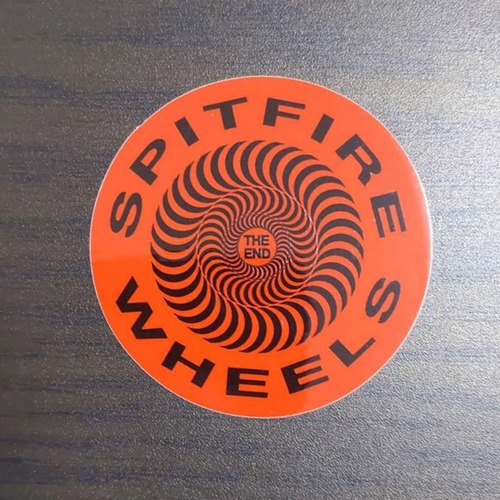 【ST-409】Spitfire Wheels Skateboard sticker スピットファイア スケートボード ステッカー Classic Red